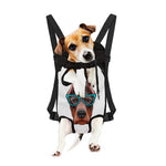Dobermann With Glasses Print Pet Carrier Backpack