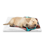 Dobermann With Glasses Print Pet Cooling Mat Cover
