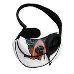 Dobermann With Glasses Print Pet Sling Carrier