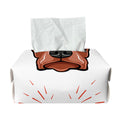 Dobermann With Glasses Print Rectangle Tissue Box Cover