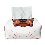 Dobermann With Glasses Print Rectangle Tissue Box Cover