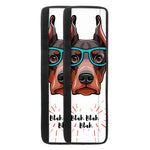 Dobermann With Glasses Print Refrigerator Handle Covers