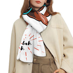 Dobermann With Glasses Print Scarf