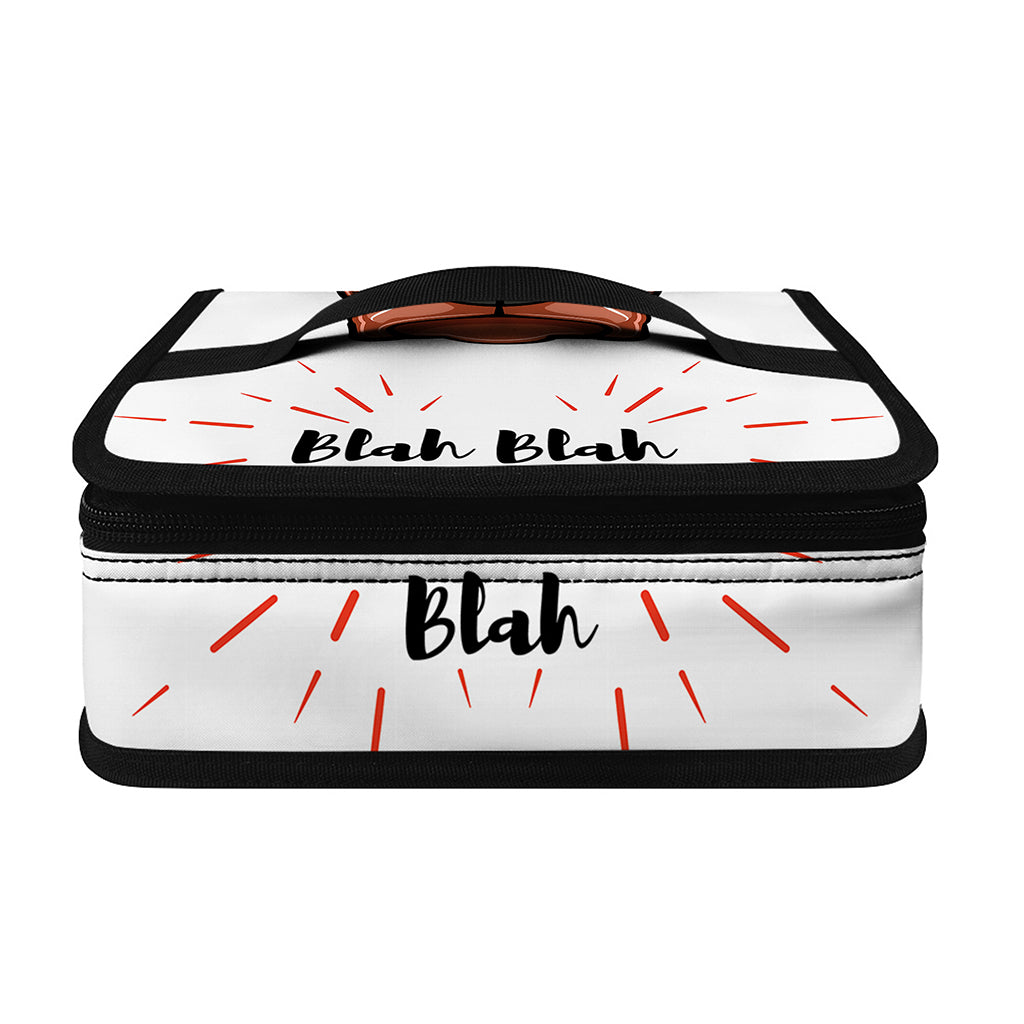 Dobermann With Glasses Print Small Lunch Bag