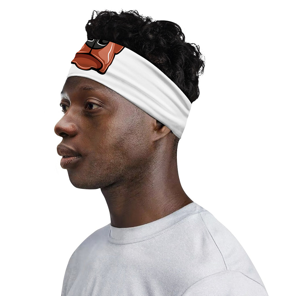 Dobermann With Glasses Print Sports Headband