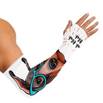 Dobermann With Glasses Print Sun Protection Arm Sleeves