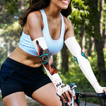 Dobermann With Glasses Print Sun Protection Arm Sleeves