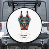 Dobermann With Glasses Print Tire Cover With Camera Hole