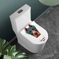 Dobermann With Glasses Print Toilet Lid Cover