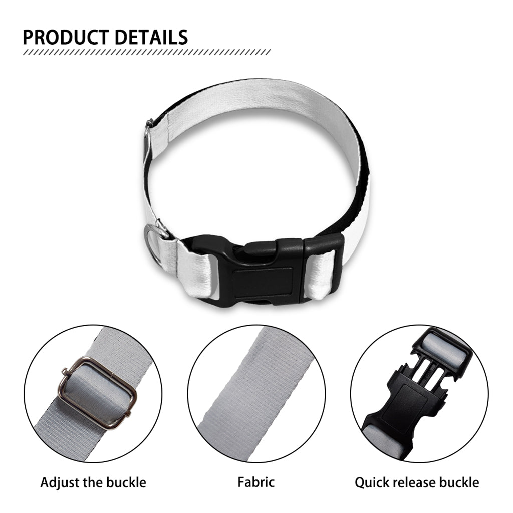 Purple Disco Lights Pattern Print Dog Collar