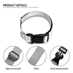 Black And White Taurus Sign Print Dog Collar