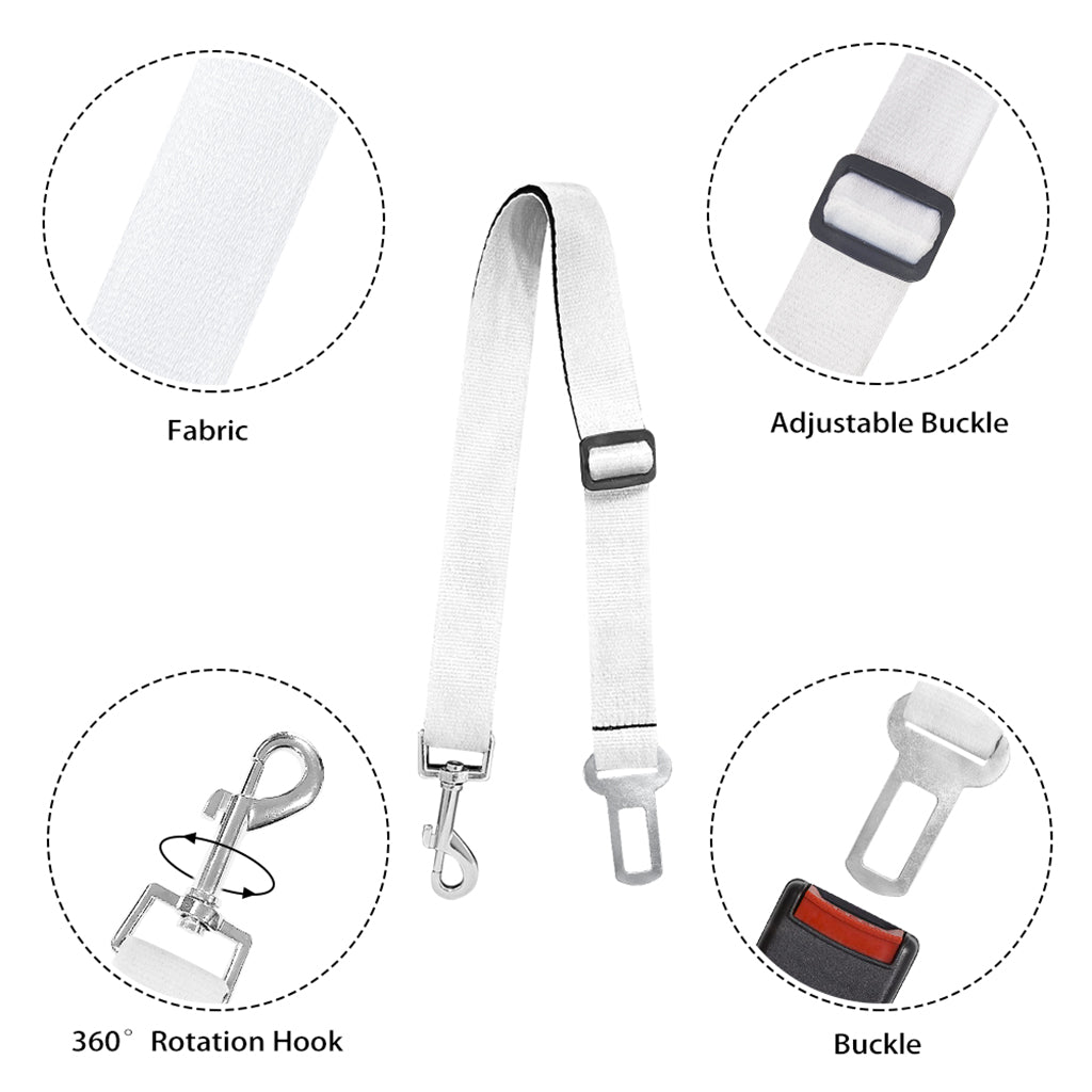 Cute Macaron Pattern Print Dog Seat Belt