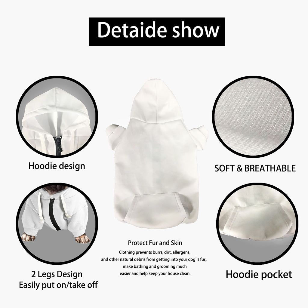 Colorful Zebra Leopard Pattern Print Dog Zip Up Hoodie