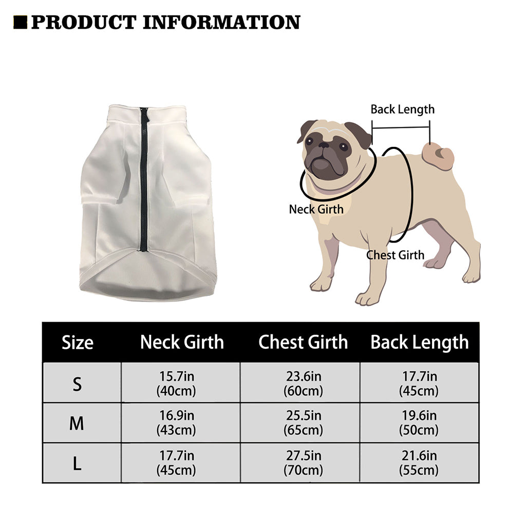 Pink Marble Print Dog Zip Up Jacket