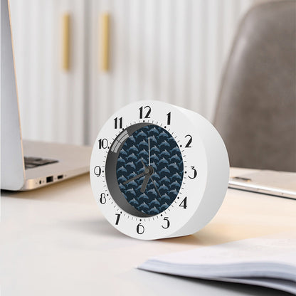 Dolphin Dot Pattern Print Alarm Clock
