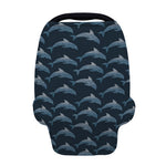 Dolphin Dot Pattern Print Baby Seat Cover