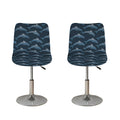Dolphin Dot Pattern Print Bar Stool Covers