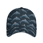 Dolphin Dot Pattern Print Baseball Cap