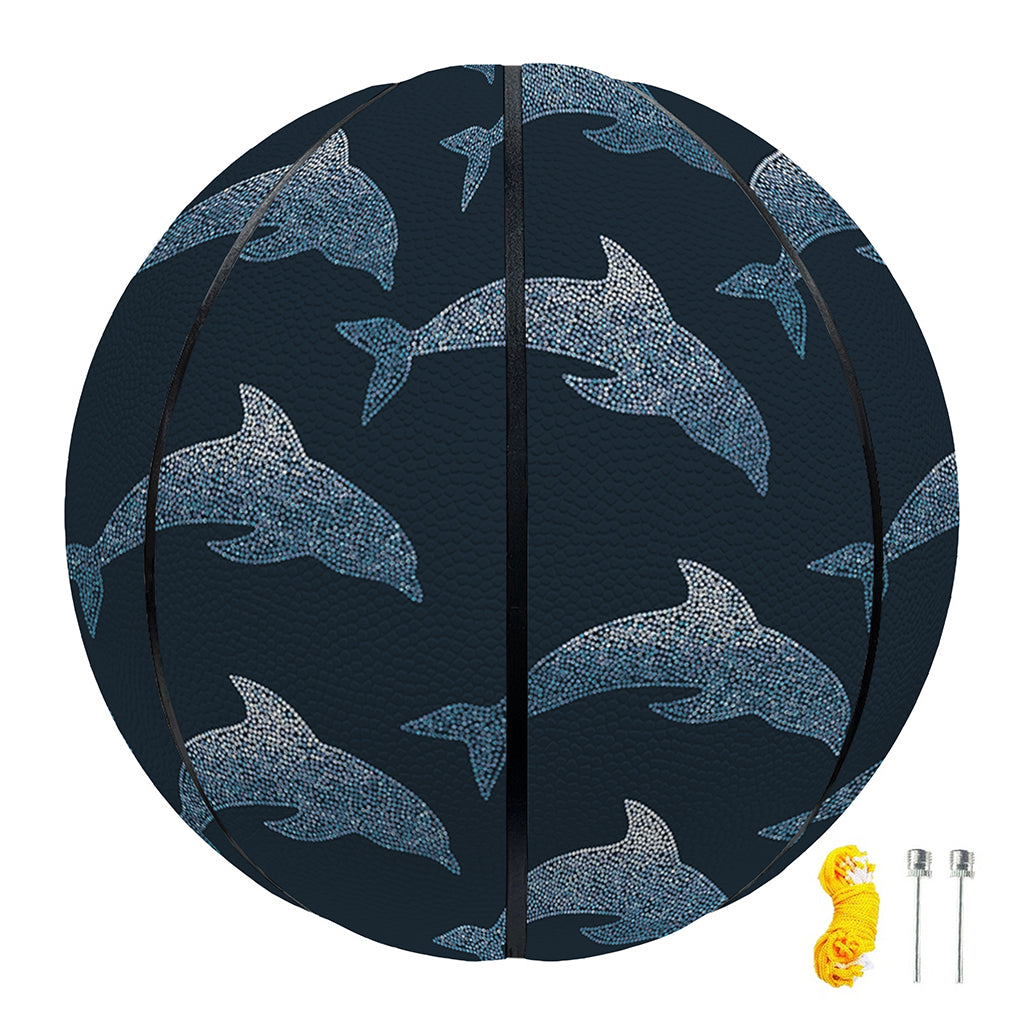 Dolphin Dot Pattern Print Basketball