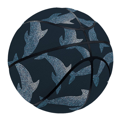Dolphin Dot Pattern Print Basketball