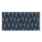 Dolphin Dot Pattern Print Beach Towel