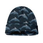 Dolphin Dot Pattern Print Beanie
