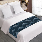 Dolphin Dot Pattern Print Bed Runner