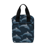 Dolphin Dot Pattern Print Bible Tote Bag