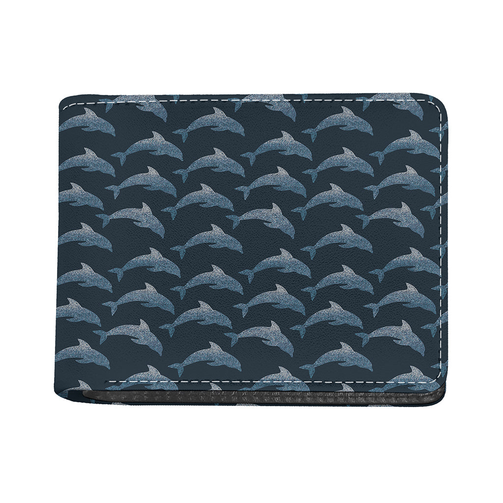 Dolphin Dot Pattern Print Bifold Wallet