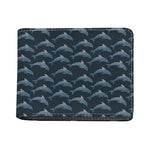 Dolphin Dot Pattern Print Bifold Wallet