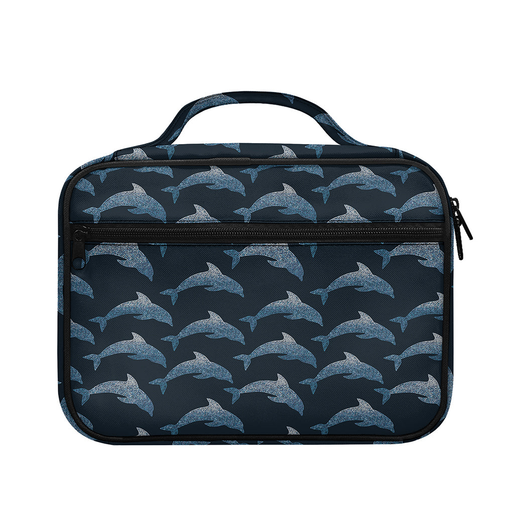 Dolphin Dot Pattern Print Briefcase Bible Bag