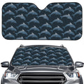 Dolphin Dot Pattern Print Car Windshield Sun Shade