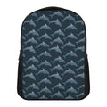 Dolphin Dot Pattern Print Casual Backpack