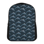 Dolphin Dot Pattern Print Casual Backpack
