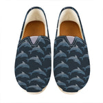 Dolphin Dot Pattern Print Casual Shoes