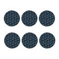 Dolphin Dot Pattern Print Coaster Set