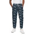 Dolphin Dot Pattern Print Cotton Sweatpants