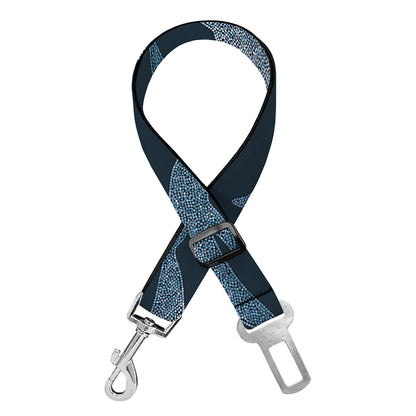 Dolphin Dot Pattern Print Dog Seat Belt