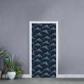 Dolphin Dot Pattern Print Door Sticker