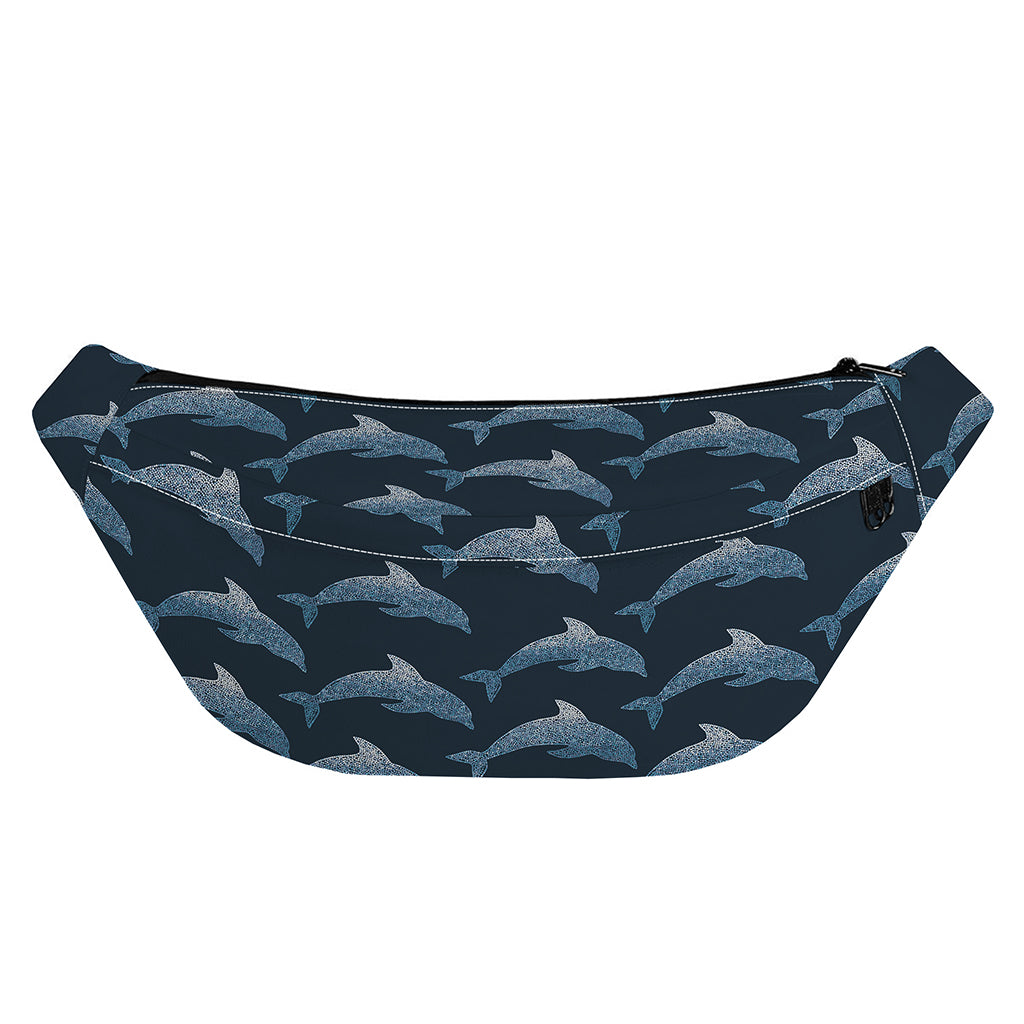 Dolphin Dot Pattern Print Fanny Pack