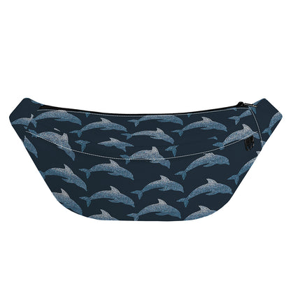 Dolphin Dot Pattern Print Fanny Pack