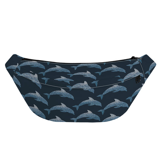 Dolphin Dot Pattern Print Fanny Pack