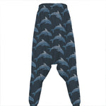 Dolphin Dot Pattern Print Hammer Pants