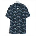 Dolphin Dot Pattern Print Hawaiian Shirt