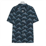 Dolphin Dot Pattern Print Hawaiian Shirt