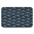 Dolphin Dot Pattern Print Indoor Door Mat