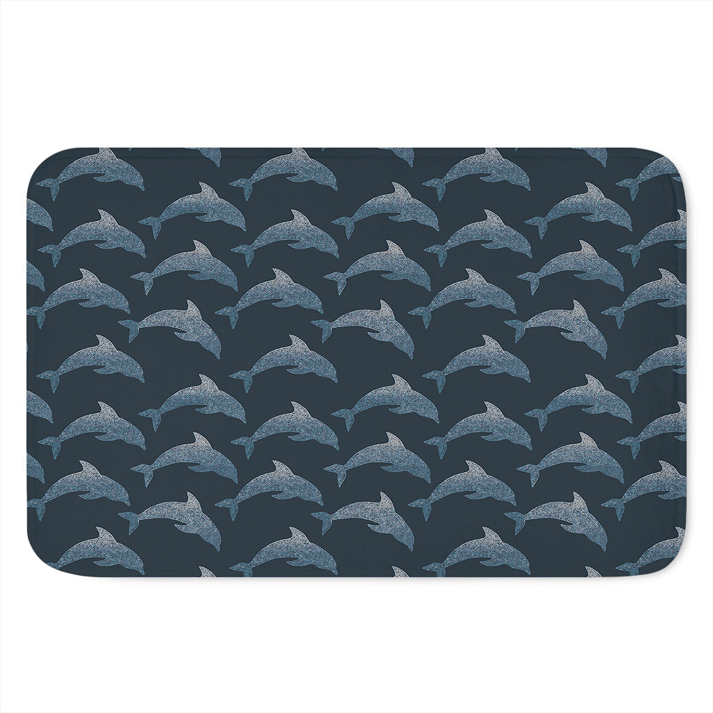 Dolphin Dot Pattern Print Indoor Door Mat