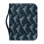 Dolphin Dot Pattern Print Leather Bible Cover