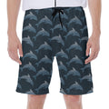 Dolphin Dot Pattern Print Men's Beach Shorts