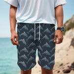 Dolphin Dot Pattern Print Men's Cargo Shorts
